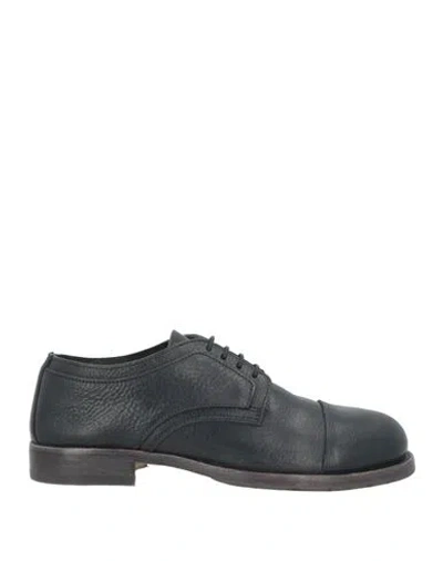 Moma Woman Lace-up Shoes Black Size 8 Leather