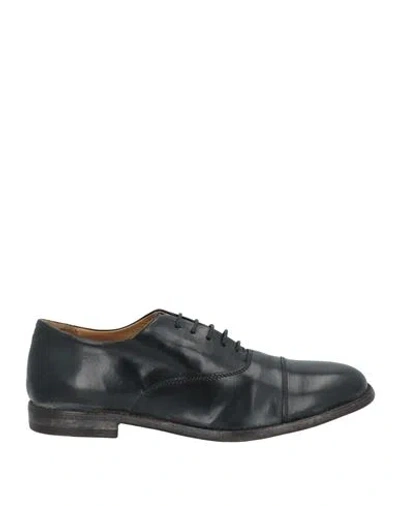 Moma Woman Lace-up Shoes Black Size 8 Leather