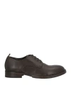 Moma Woman Lace-up Shoes Dark Brown Size 8 Calfskin