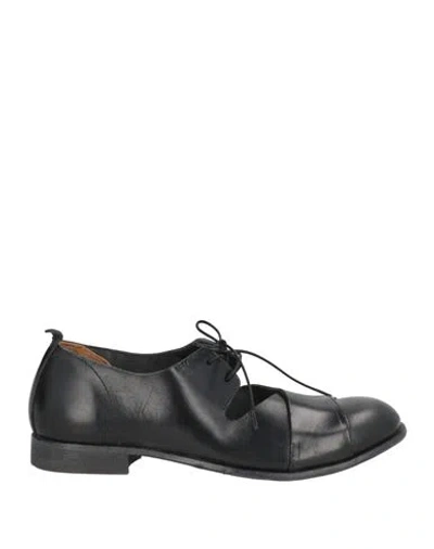Moma Woman Lace-up Shoes Black Size 8 Calfskin