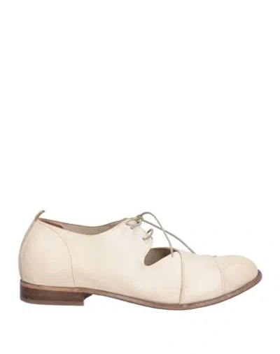 Moma Woman Lace-up Shoes Off White Size 8 Calfskin