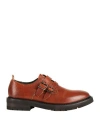 Moma Woman Loafers Brown Size 9 Leather In Brown