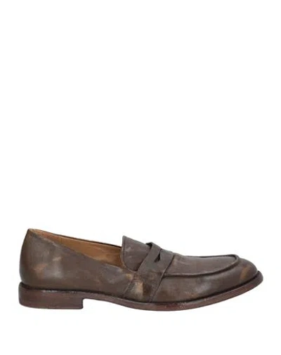 Moma Woman Loafers Dark Brown Size 8 Leather