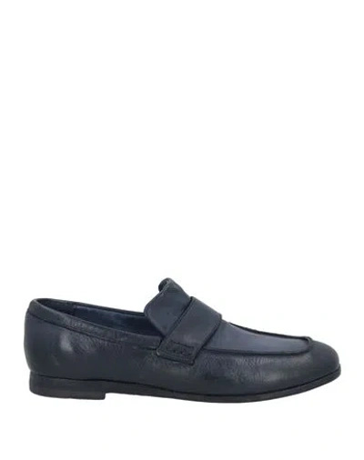 Moma Woman Loafers Midnight Blue Size 10.5 Leather
