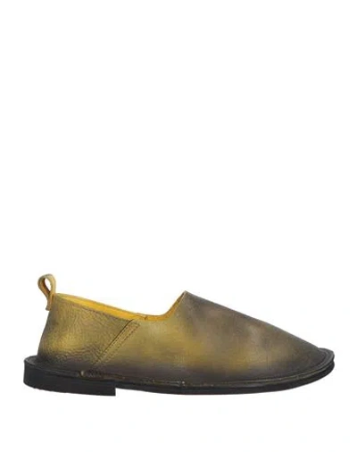 Moma Woman Loafers Military Green Size 8 Leather