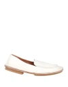 Moma Woman Loafers White Size 7 Leather