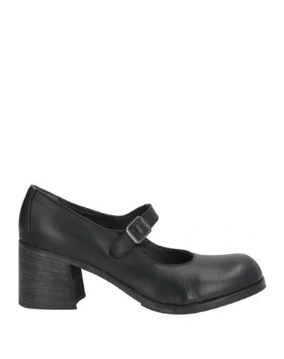 Moma Woman Pumps Black Size 8.5 Leather