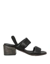 Moma Woman Sandals Black Size 5 Soft Leather
