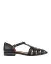 Moma Woman Sandals Black Size 6 Leather In Black