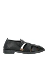 Moma Woman Sandals Black Size 6 Leather In Black
