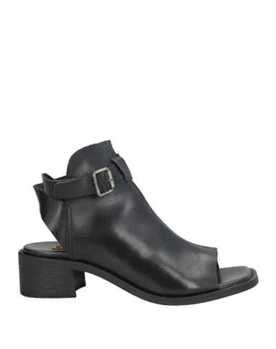 Moma Woman Sandals Black Size 8 Calfskin