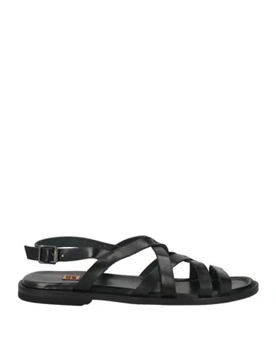 Moma Woman Sandals Black Size 8 Calfskin