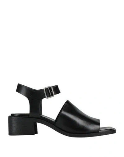 Moma Woman Sandals Black Size 8 Calfskin