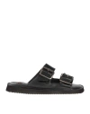 Moma Woman Sandals Black Size 8 Leather In Black