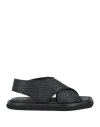 Moma Woman Sandals Black Size 8 Leather