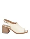 Moma Square-toe Slingback Sandals In White