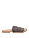 Moma Woman Sandals Dark Brown Size 8 Calfskin