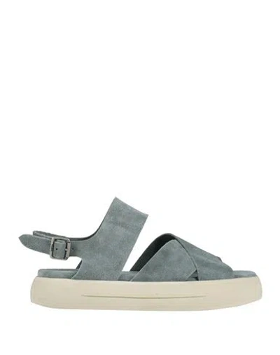 Moma Woman Sandals Sage Green Size 5 Leather In Multi