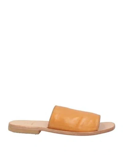 Moma Woman Sandals Tan Size 8 Calfskin In Brown