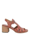Moma Woman Sandals Tan Size 8 Leather In Brown