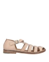 Moma Woman Sandals Taupe Size 8 Leather In Neutral