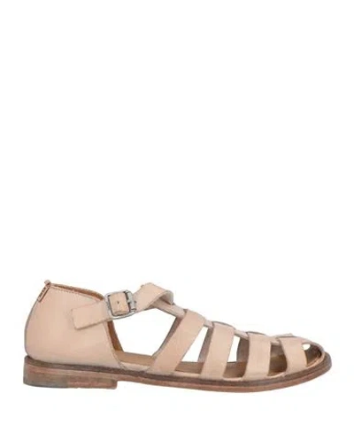 MOMA MOMA WOMAN SANDALS TAUPE SIZE 8 LEATHER