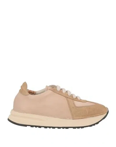 Moma Woman Sneakers Beige Size 8 Leather In Neutral