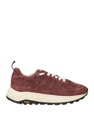 Moma Woman Sneakers Burgundy Size 8 Leather