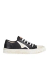 Moma Woman Sneakers Charcoal Size 9 Leather In Grey