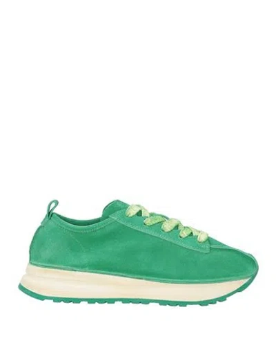 Moma Woman Sneakers Green Size 8 Leather