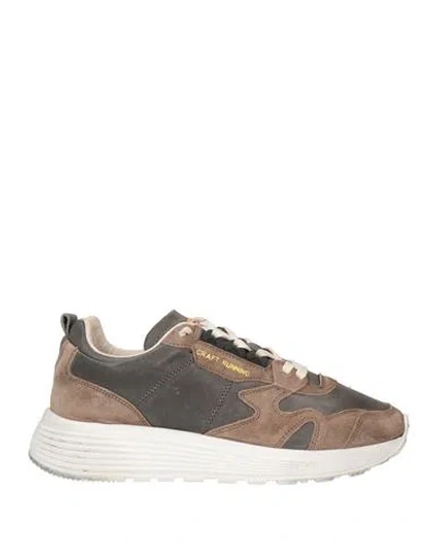 Moma Woman Sneakers Lead Size 8 Leather In Grey