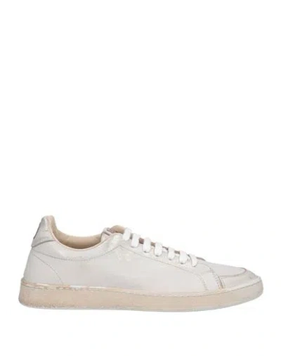 Moma Woman Sneakers Light Grey Size 8 Leather In White