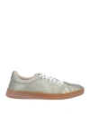 Moma Woman Sneakers Platinum Size 8 Leather In Grey