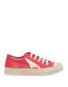 Moma Woman Sneakers Red Size 7 Leather