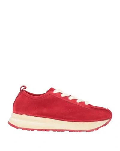 Moma Woman Sneakers Red Size 8 Leather