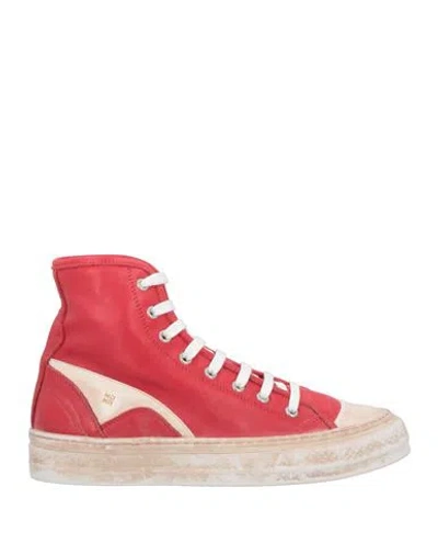 Moma Woman Sneakers Red Size 8 Leather