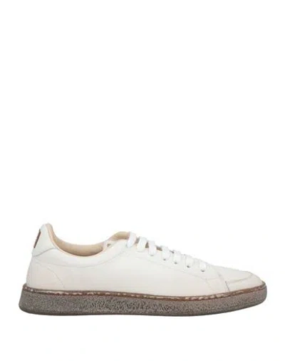 Moma Woman Sneakers White Size 8 Leather