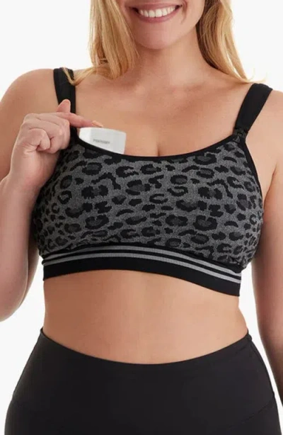 Momcozy Stretch Fabric Pumping Bra In Black