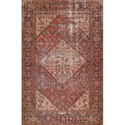 Momeni Afshar Traditional Medallion Red Area Rug