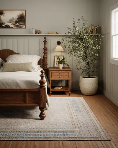 Momeni Afshar Traditional Medallion Rug In Blue