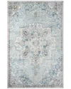 Momeni Afshar Traditional Medallion Rug In Blue