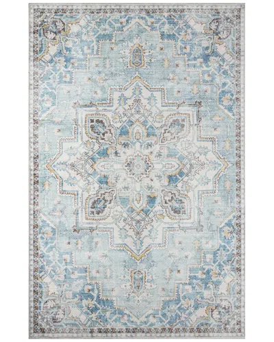 Momeni Afshar Traditional Medallion Rug In Blue