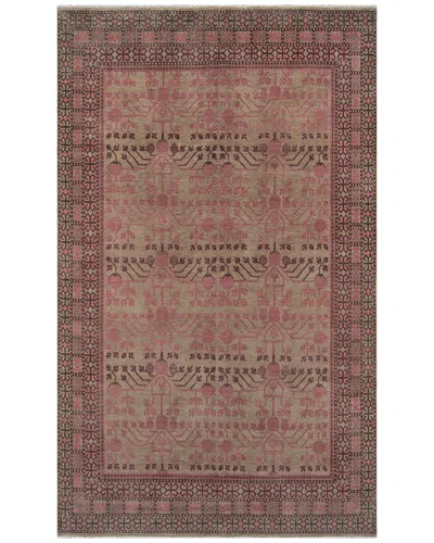 Momeni Banaras Hand Knotted Traditional Rug In Pink