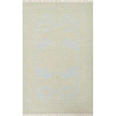 Momeni Bristol Traditional Medallion Blue Area Rug