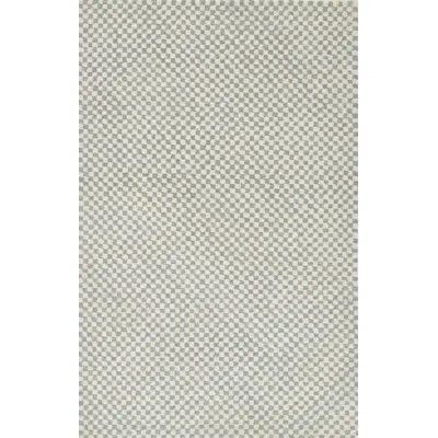Momeni Charles Hand Tufted Wool Geometric Blue Area Rug