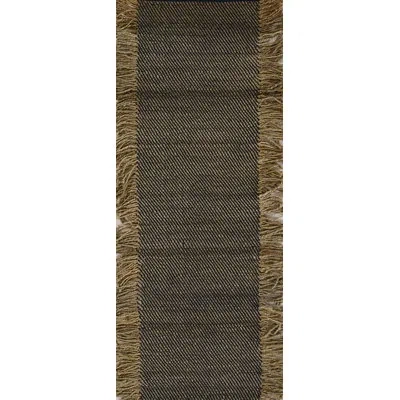Momeni Clara Natural Fiber Blue Area Rug 10'' X 14'' In Espresso