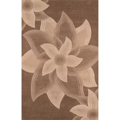 Momeni Delhi 40 Floral Hand Tufted Indoor Rectangular Accent Rug In Brown