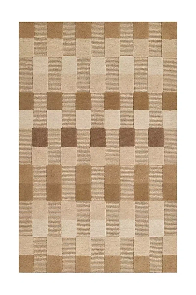Momeni Fletcher Geometric Tufted Wool Rug In Brown