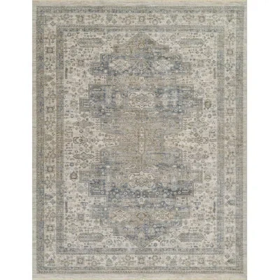 Momeni Georgina  Traditional Medallion Blue Area Rug