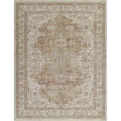 Momeni Georgina Traditional Medallion Copper Area Rug In Brown